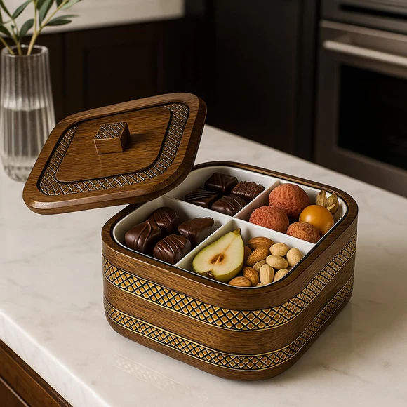 Comfy Homes Revolving Dry Fruit & Snack Storage Box