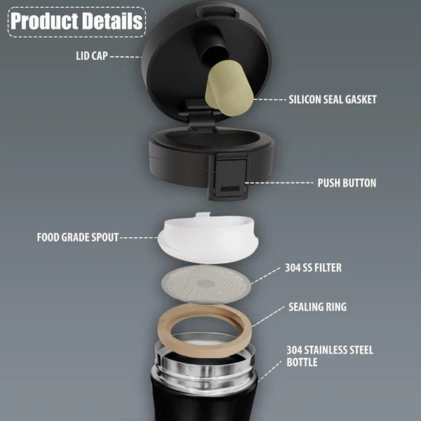 LA' FORTE 400ml Stainless Steel Vacuum Insulated Tumbler (Random Color Supply)
