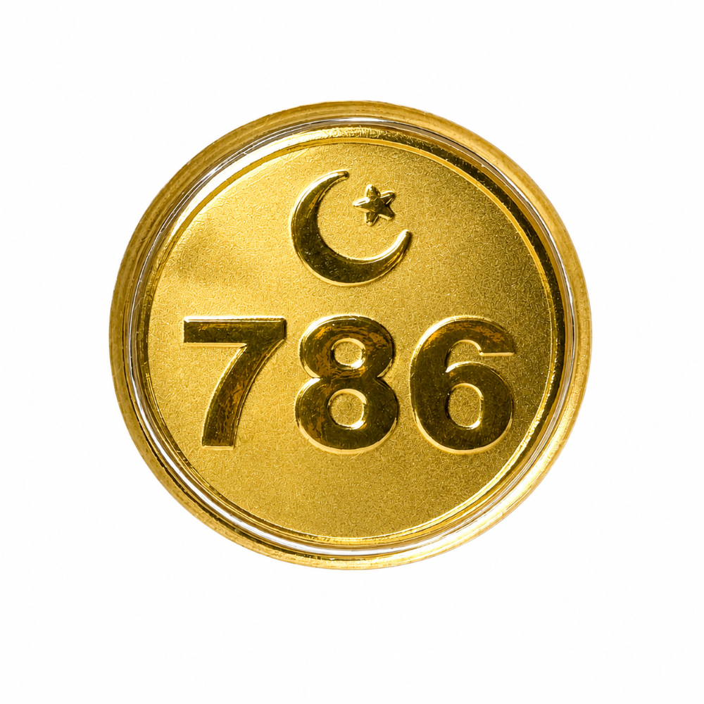 Khyaal Divine Collection- 0.5 gms 24KT Gold 786 Foil Coin