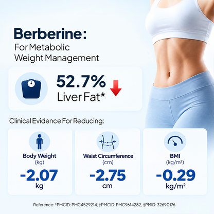 Miduty Berberine HCL 98% Blood Sugar Control Supplement