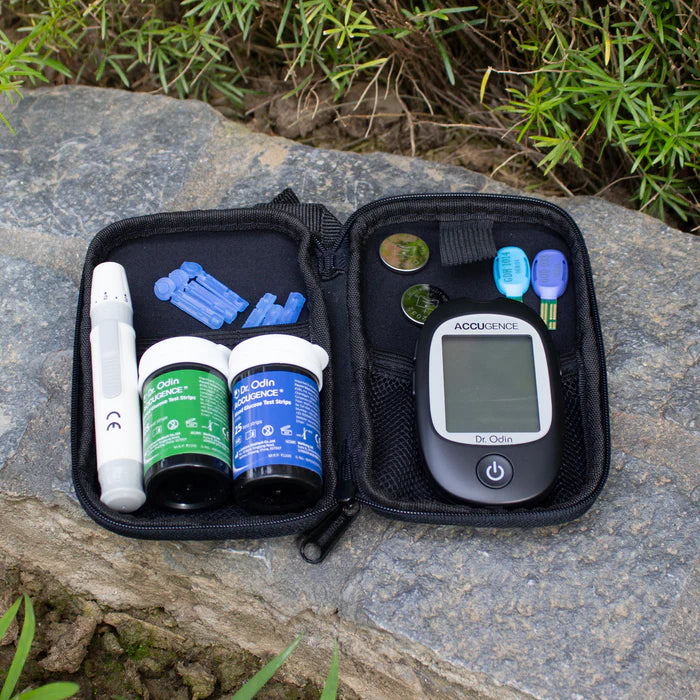 Dr. Odin's Accugence Gluco Meter Black Kit with 25 Strips
