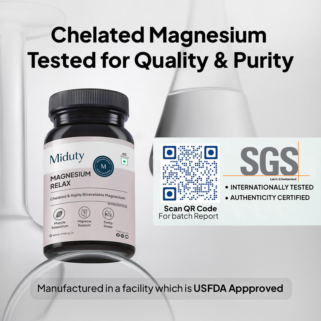 Miduty Chelated Magnesium Bisglycinate (Glycinate)