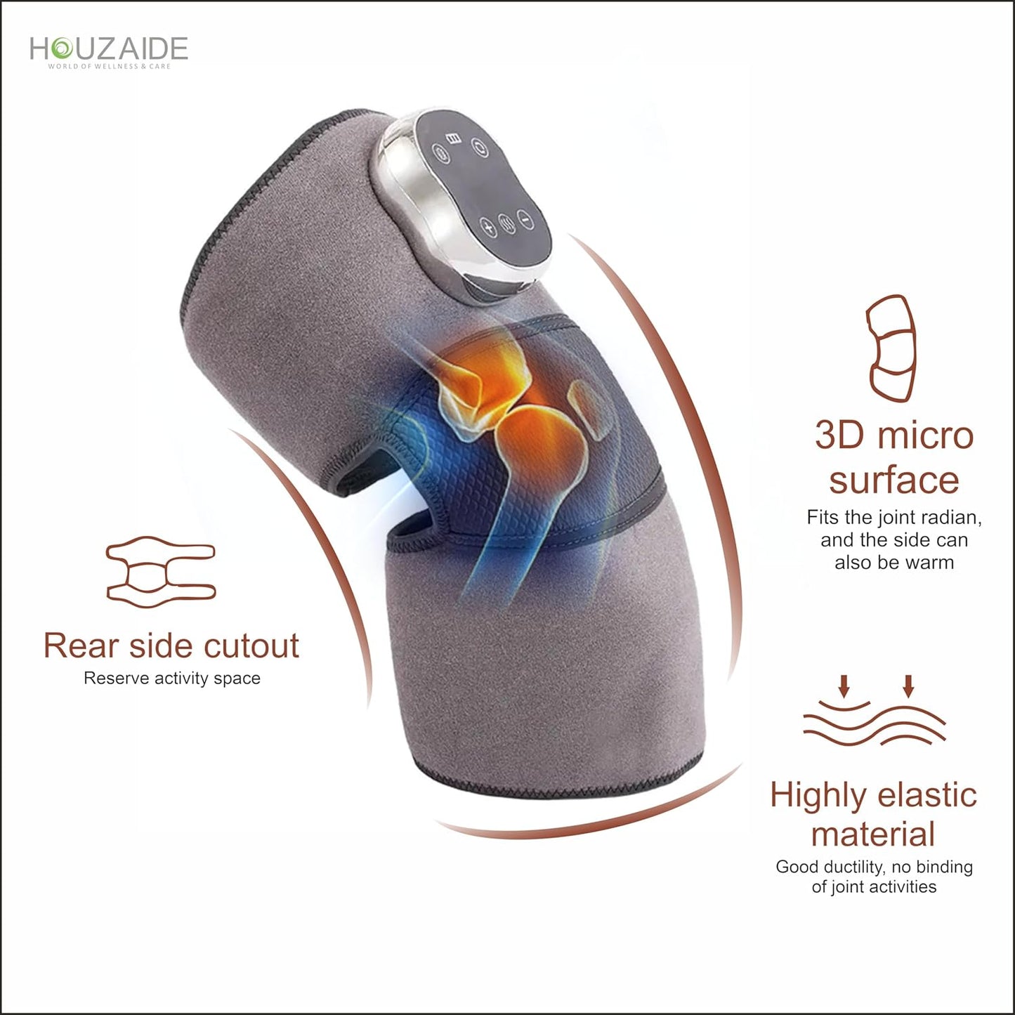 HOUZAIDE Knee Massager Advanced 7-Level Heating