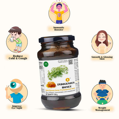 Indigenous Honey Dark and Bitter Natural Ajwain Honey