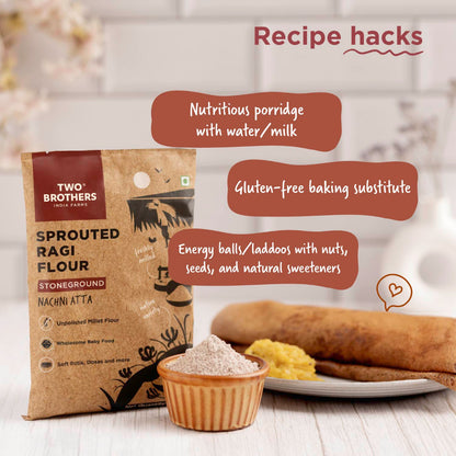 Two Brothers India Farms Sprouted Ragi Malt Nachni Satva