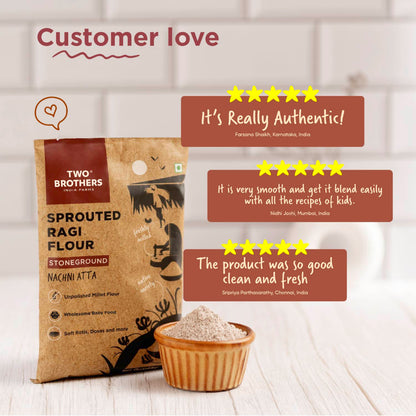 Two Brothers India Farms Sprouted Ragi Malt Nachni Satva