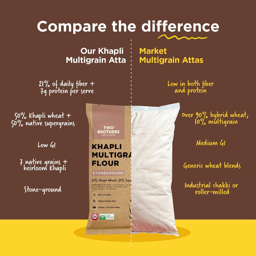Two Brothers India Farms Khapli Multigrain Atta