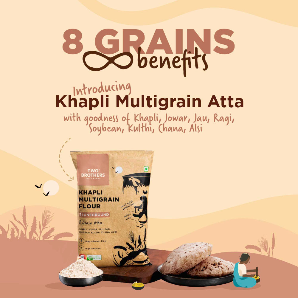 Two Brothers India Farms Khapli Multigrain Atta