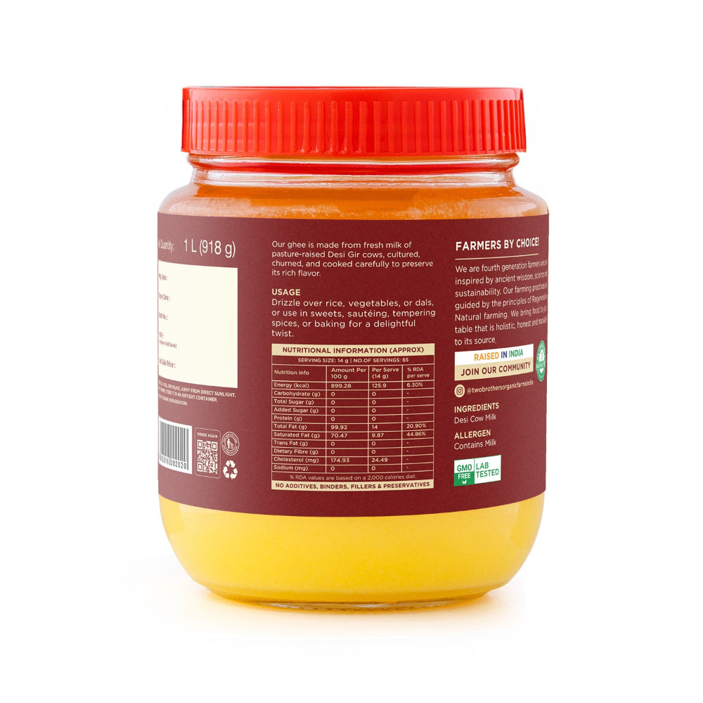 Two Brothers India Farms India A2 Ghee