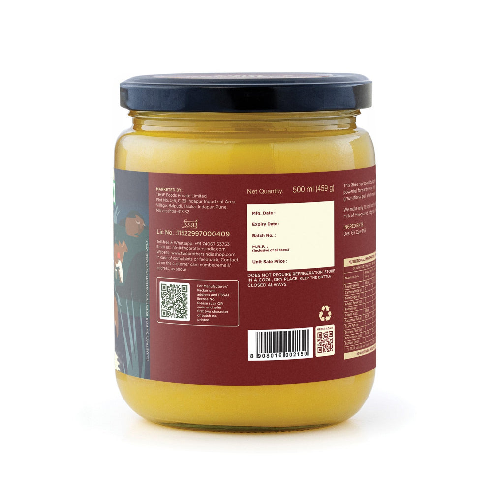 Two Brothers India Farms Full Moon Cultured Cow Desi Ghee
