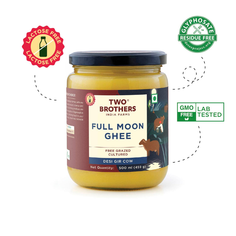 Two Brothers India Farms Full Moon Cultured Cow Desi Ghee