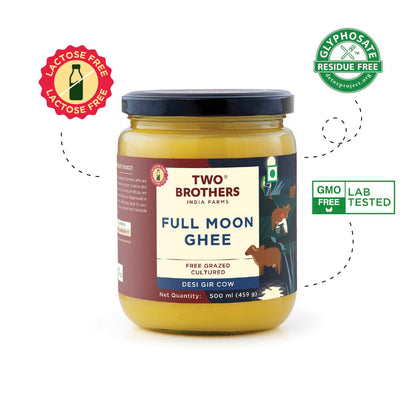 Two Brothers India Farms Full Moon Cultured Cow Desi Ghee