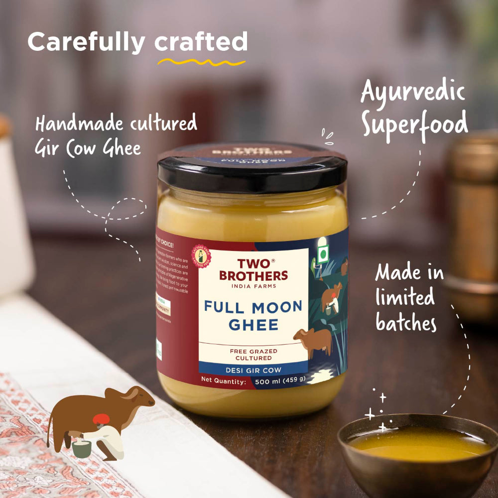 Two Brothers India Farms Full Moon Cultured Cow Desi Ghee