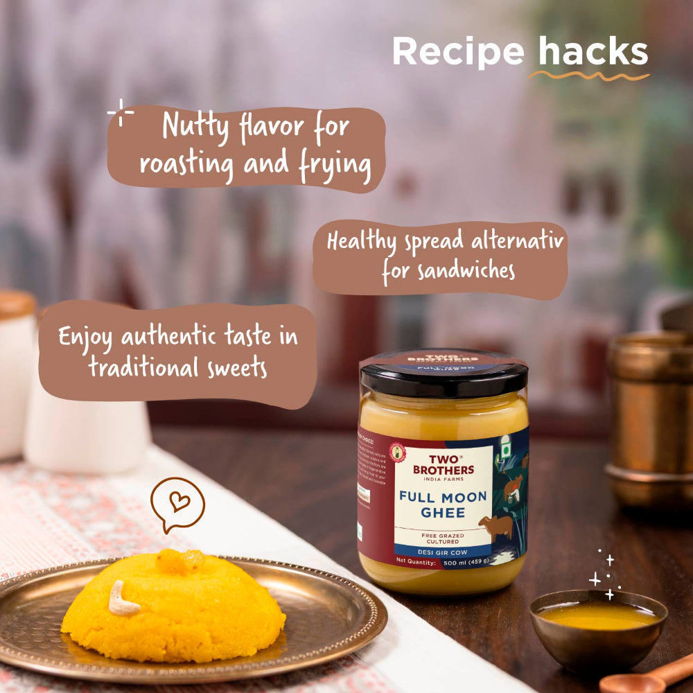 Two Brothers India Farms Full Moon Cultured Cow Desi Ghee