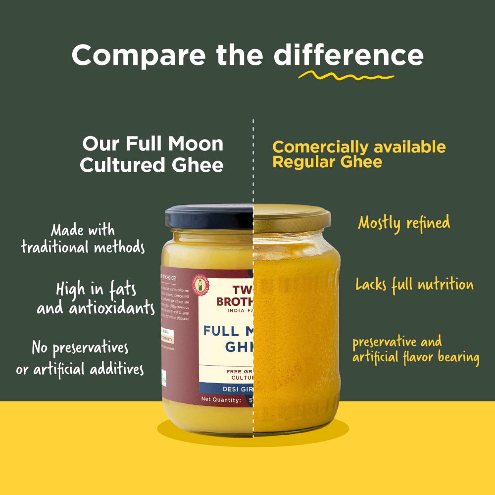 Two Brothers India Farms Full Moon Cultured Cow Desi Ghee