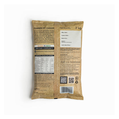 Two Brothers India Farms Khapli Wheat Atta (Emmer Wheat Flour) Atta Stone Ground