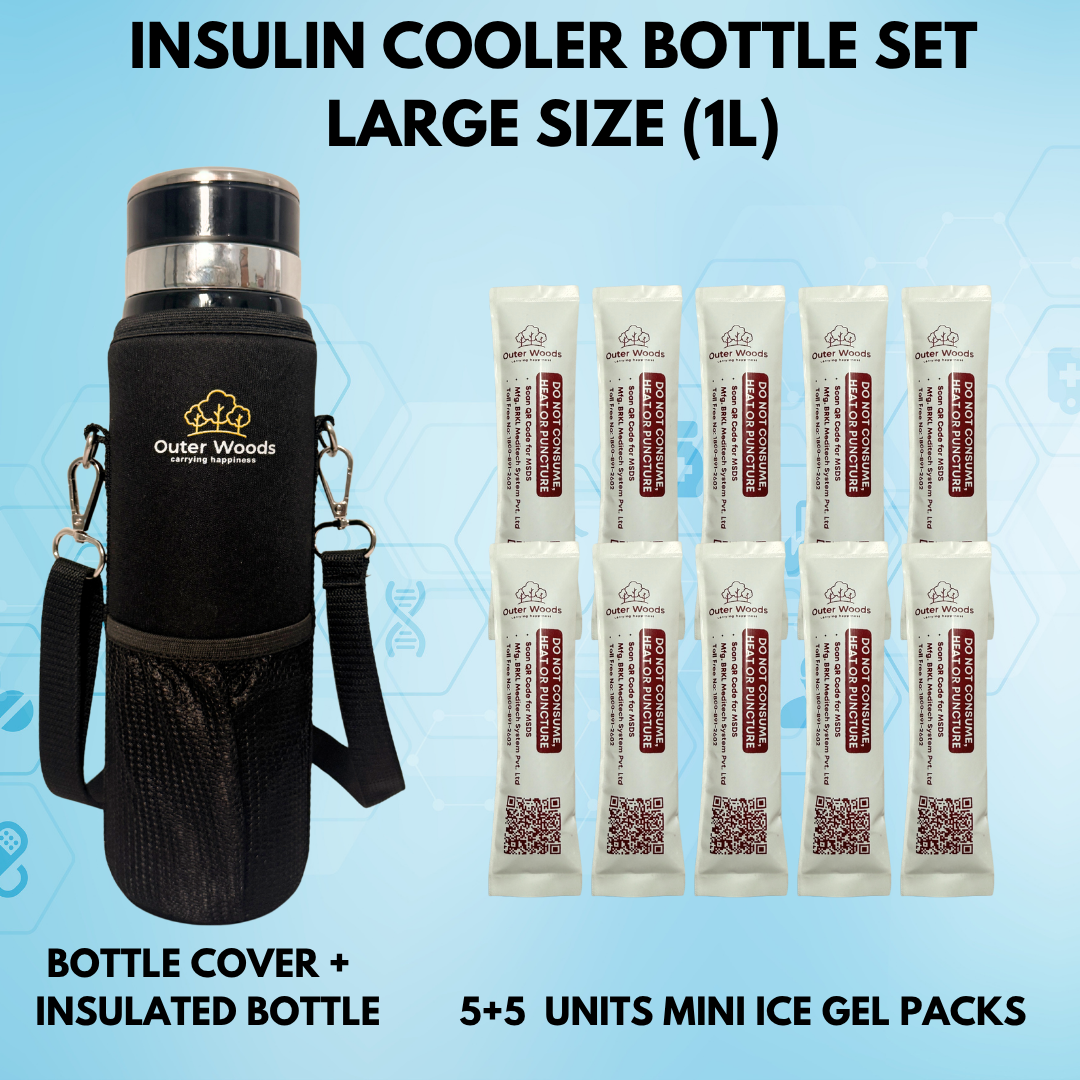 Outer Woods Insulin Cooler Bottle Case - Large (1000ml)