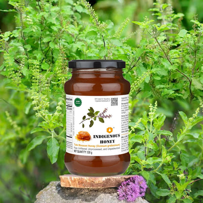 Indigenous Honey Tulsi Honey - Pure, NMR Tested & Harvested in MP