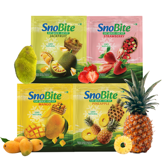 Snobite's Bestseller Bundle- Mango, Pineapple, Strawberry, Jackfruit Pouch