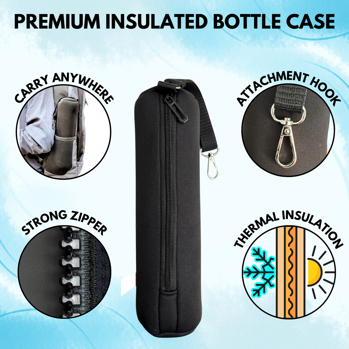 Outer Woods Insulin Cooler Bottle Case - Small (450ml)