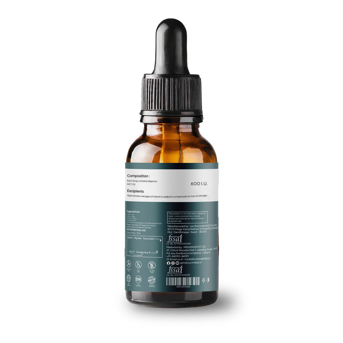 Miduty Vitamin Coco D3 + K2 Drops