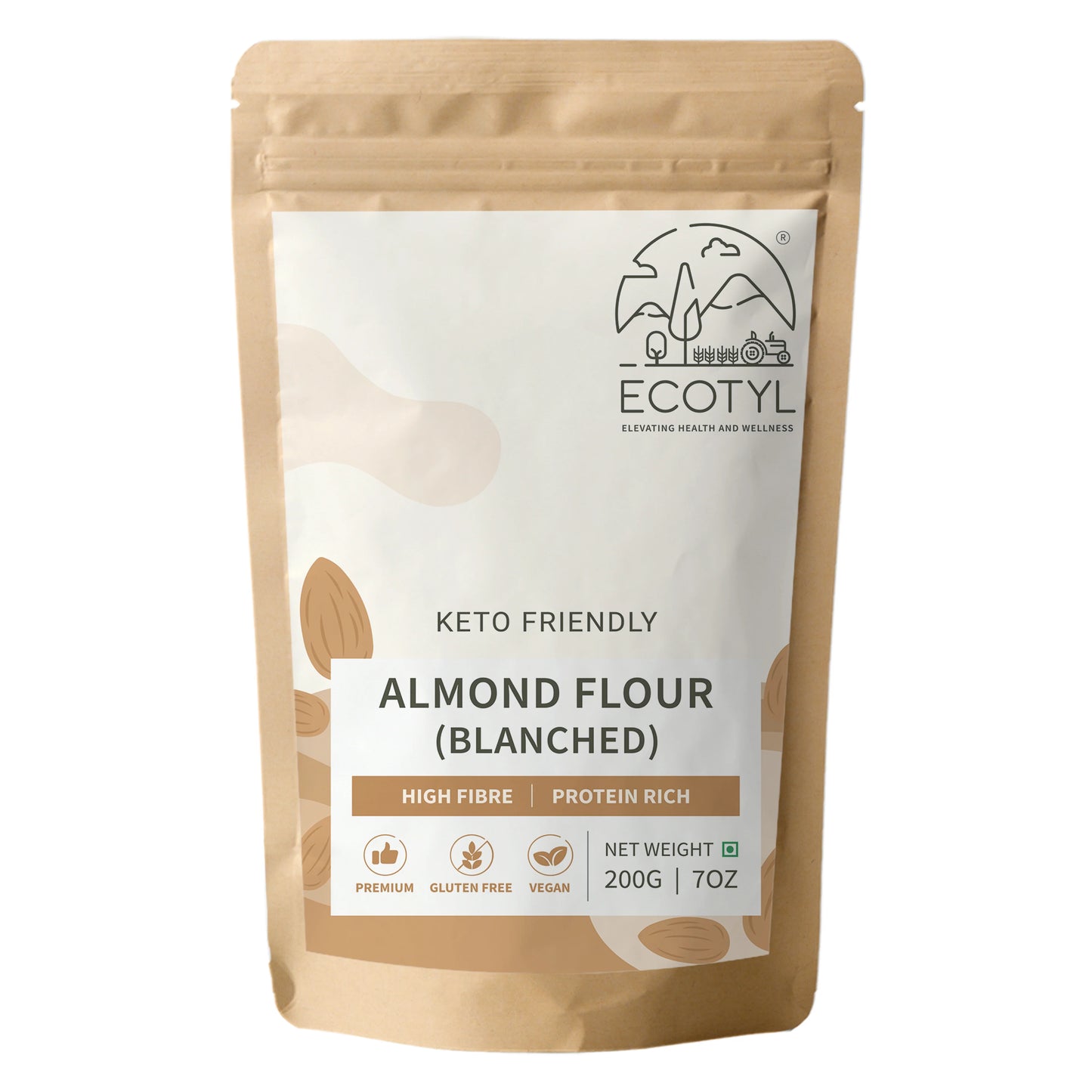 Ecotyl's Blanched Almond Flour - 200 G