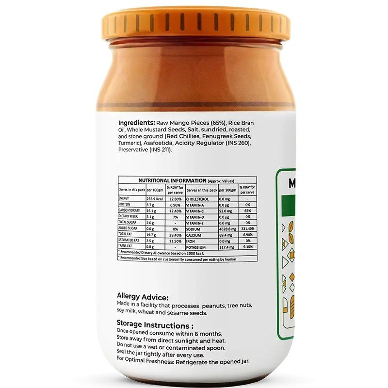 Trsna’s Mango Mustard Pickle - 400gms