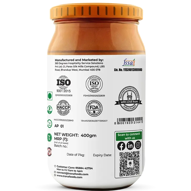 Trsna’s Mango Mustard Pickle - 400gms