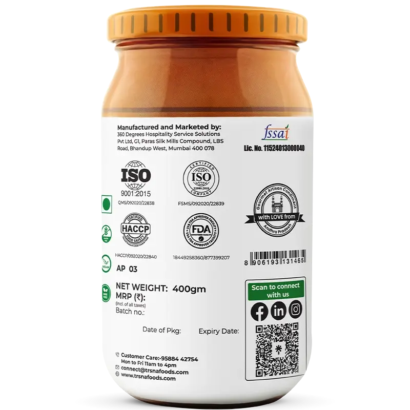 Trsna’s Green Tamarind Pickle - 400gms