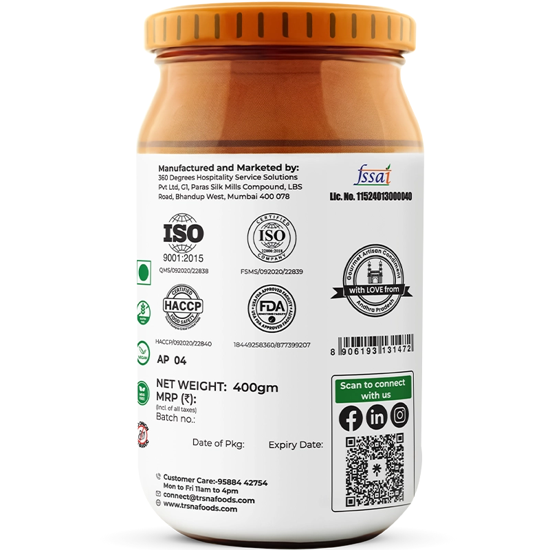 Trsna’s  Sorrel Leaves Pickle - 400gms