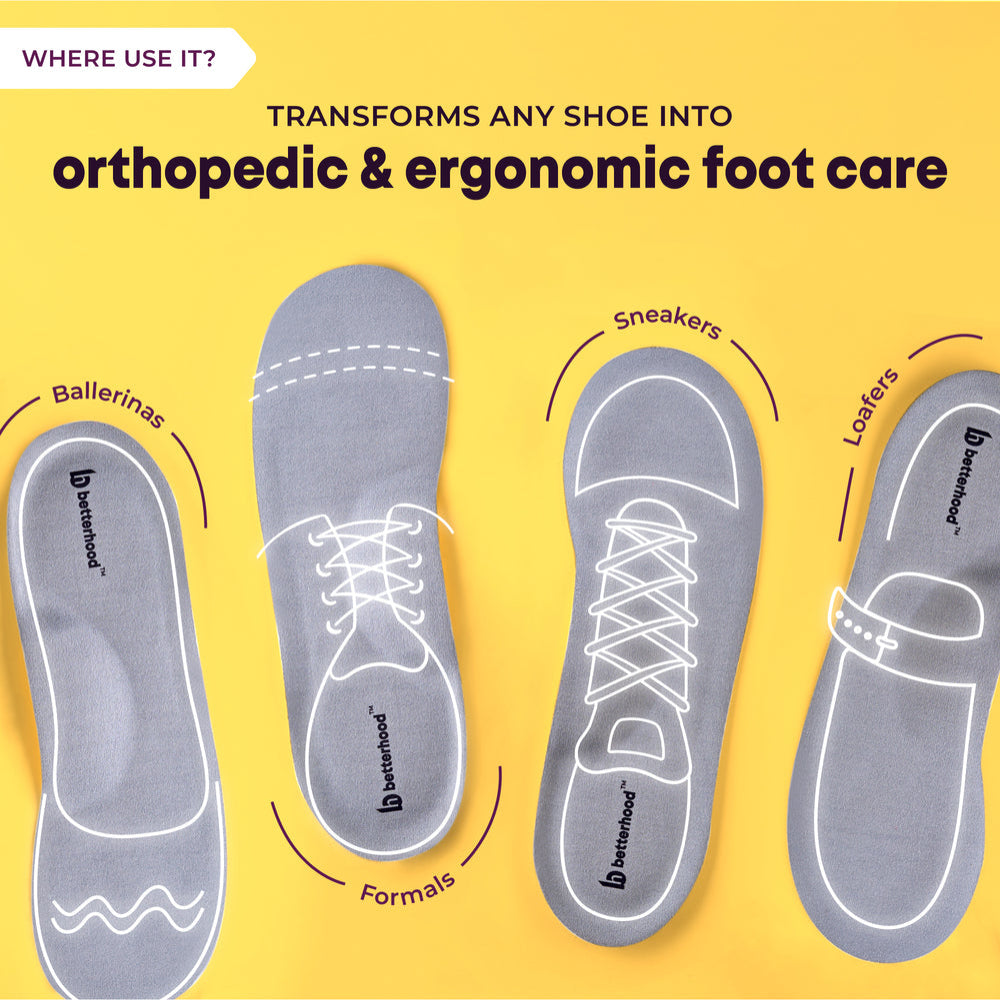 Betterhood Arch Support Insoles for Flat Feet