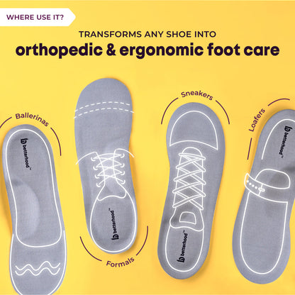 Betterhood Arch Support Insoles for Flat Feet