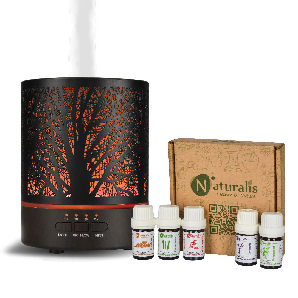 Naturalis Aroma Diffuser & Humidifier with Free Top 5 Natural Essential Oil