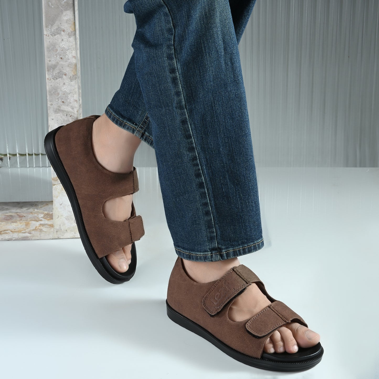 Leaf Ortho Diabetic Comfy-Pro Snow Sandal for reduction of burning and loss of sensation. 2 straps