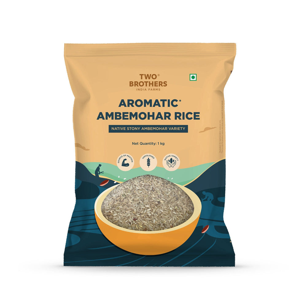 Two Brothers India Farms Stony Ambemohar Rice (Unpolished)