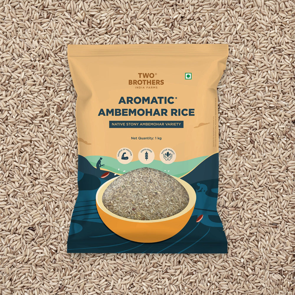 Two Brothers India Farms Stony Ambemohar Rice (Unpolished)