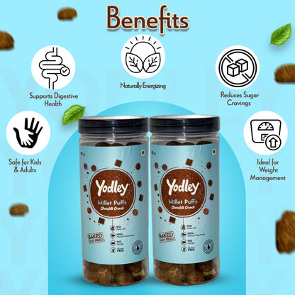 Yodley Millet Puff - Chocolate Crunch (Jar)