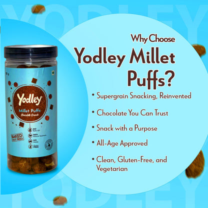 Yodley Millet Puff - Chocolate Crunch (Jar)