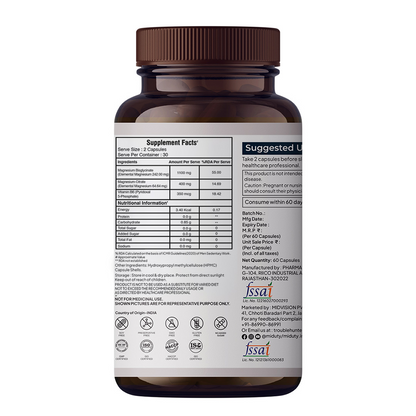 Miduty Chelated Magnesium Bisglycinate (Glycinate)