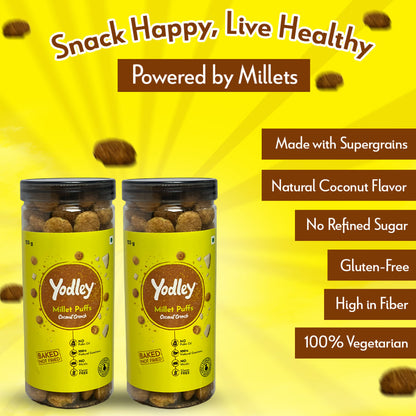 Yodley Millet Puff - Coconut Crunch (Jar)