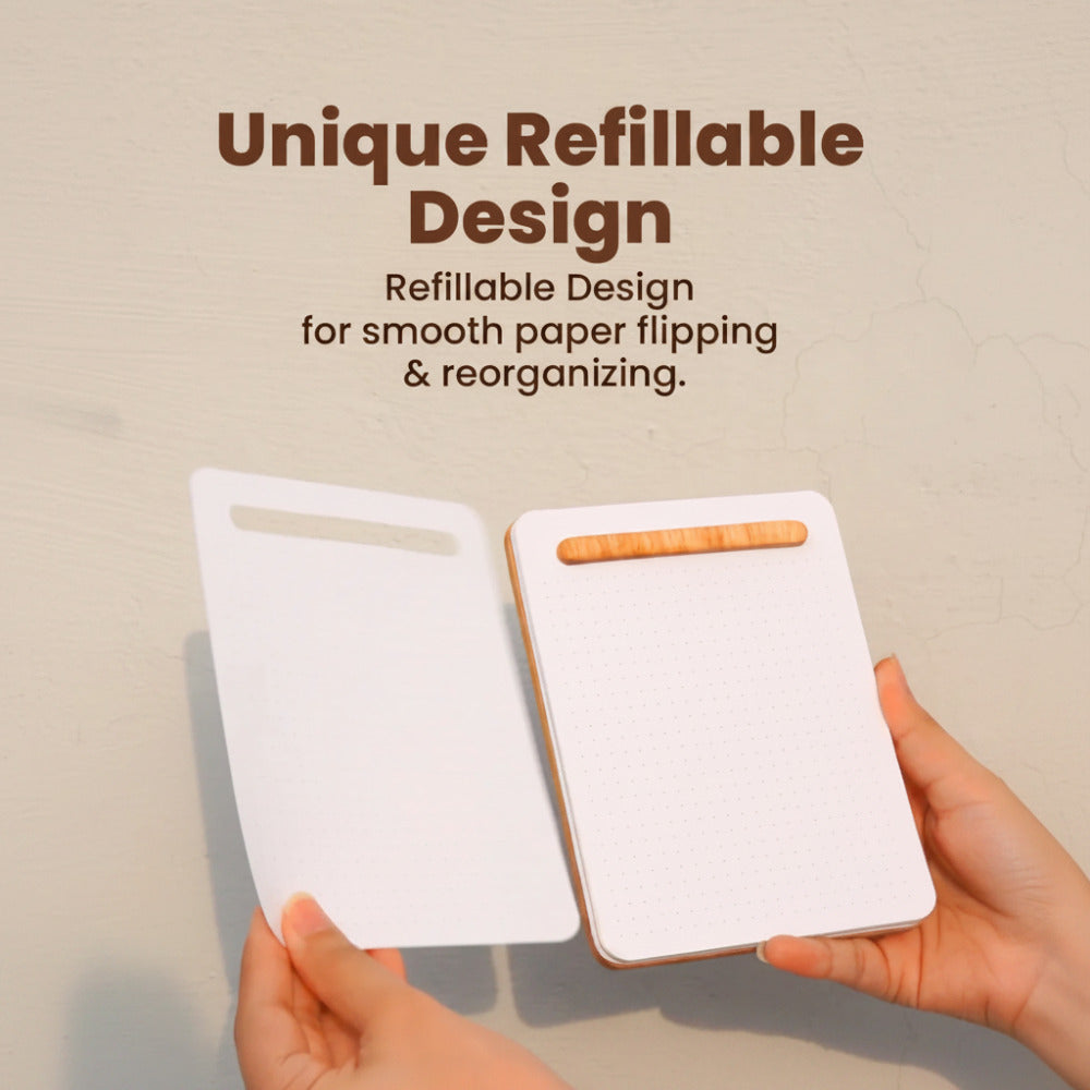 Dophari Refillable Wood Notepad