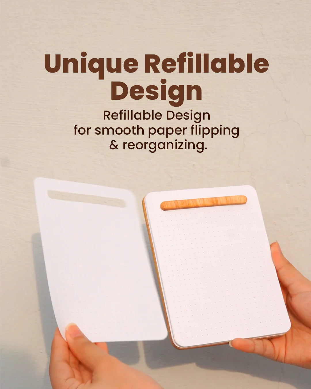 Refillable Wood Notepad