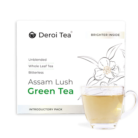 Deroi Tea's Assam Lush Green Tea (Loose Leaf Tea - Bitterless)