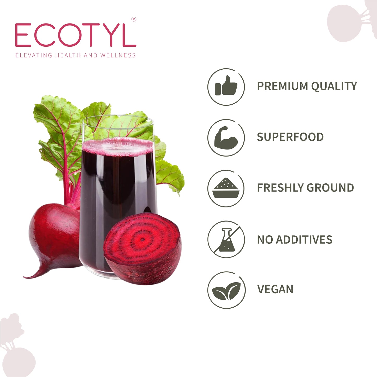 Ecotyl's Beetroot Powder - 100 G