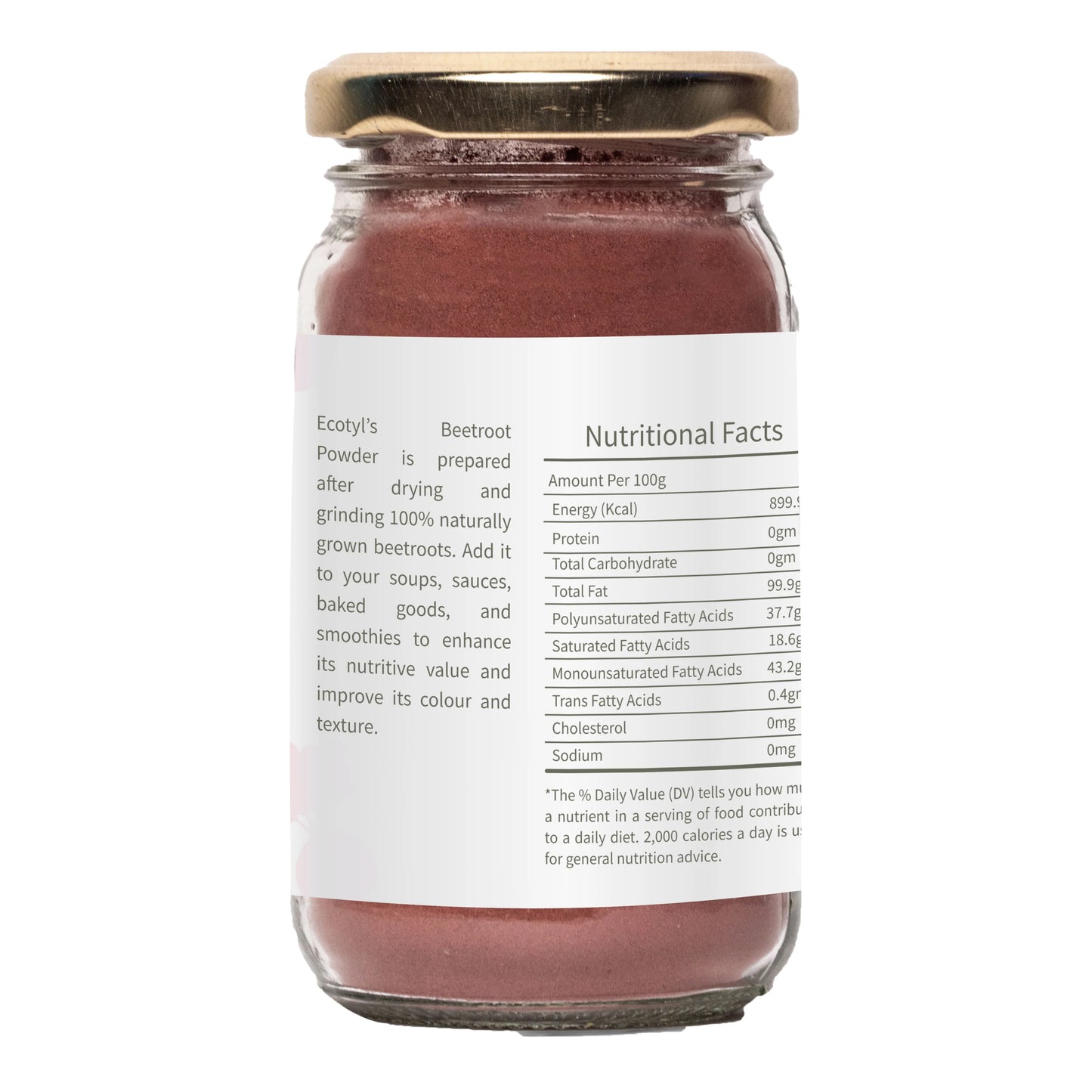 Ecotyl's Beetroot Powder - 100 G