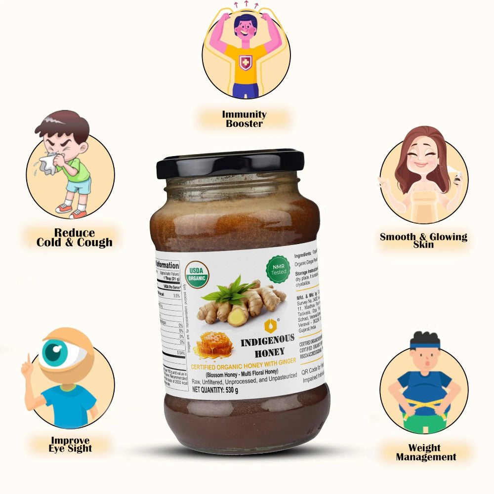 Indigenous Honey Raw Organic Honey with Infused Ginger