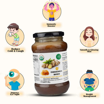 Indigenous Honey Raw Organic Honey with Infused Ginger