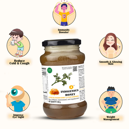 Indigenous Honey  Raw Litchi Blossom Honey - Pure and Natural Delight From Bihar