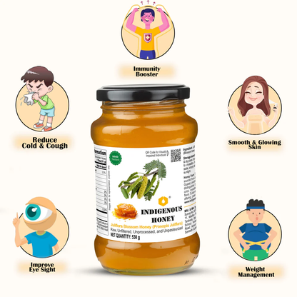 Indigenous Honey Raw Juliflora Honey - Pure, Natural & Direct from Kutch Beekeepers