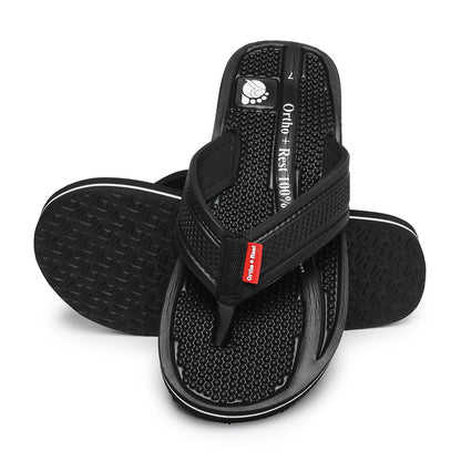 Ortho + Rest Orthopedic Men's Flip Flops with Acupressure Footbed